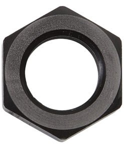 Russell Performance -6 AN Bulkhead Nuts 9/16in -18 Thread Size (Black)