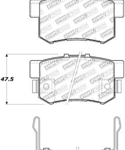 StopTech Street Touring 08-10 Honda Accord EX/EX-L Coupe Rear Brake Pads