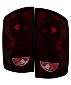Xtune Dodge Ram 1500 07-08 OEM Style Tail Lights -Red Smoked ALT-JH-DR07-OE-RSM