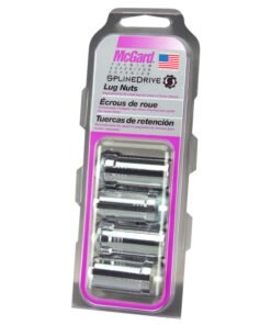 McGard SplineDrive Lug Nut (Cone Seat) M14X1.5 / 1.935in. Length (4-Pack) - Chrome (Req. Tool)