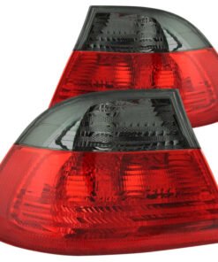 ANZO 2000-2003 BMW 3 Series E46 Taillights Red/Smoke - Outer