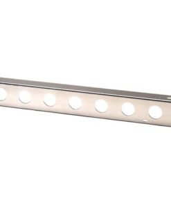 Kentrol 45-86 Jeep CJ 54 Inch Front Bumper with holes - Polished Silver