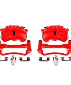 Power Stop 03-04 Ford Mustang Front Red Calipers w/Brackets - Pair