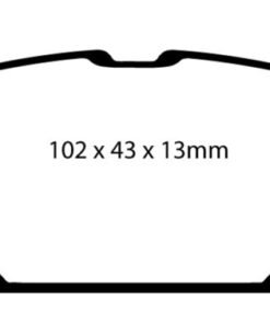 EBC 04-05 Mazda Miata MX5 1.8 (Sports Suspension) Yellowstuff Rear Brake Pads