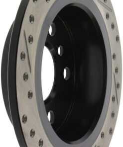 StopTech 14-15 Mini Cooper Base Slotted & Drilled Rear Left Rotor