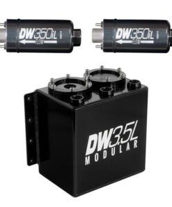 DeatschWerks 3.5L Modular Surge Tank (Incl. 2 DW350iL In-Line Fuel Pump)