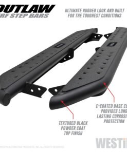 Westin 14-19 Toyota 4Runner SR5/TRD/TRD Pro (exc Limited & Nightshade) Outlaw Nerf Step Bars