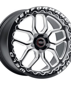 Weld S907 18X10.5 Laguna Beadlock 5X120.7 ET65 BS8.25 Gloss Black MIL Dia 78.1