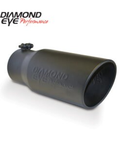 Diamond Eye TIP 4in-5inX12in BOLT-ON ROLLED ANGLE 15 ANGLE CUT DIAMOND EYE BLACK POWDERCOAT