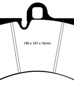 EBC 03-07 Porsche Cayenne 4.5 (350mm Rotors) Redstuff Front Brake Pads
