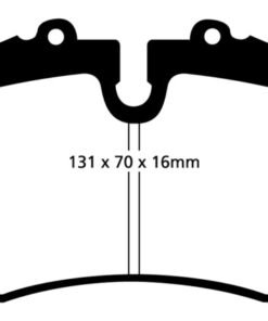 EBC 05+ Ford Saleen Mustang Brembo front calipers Yellowstuff Front Brake Pads