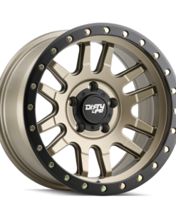 Dirty Life 9309 Canyon Pro 17x9/6x139.7 BP/-12mm Offset/106mm Hub Satin Gold Wheel - Beadlock