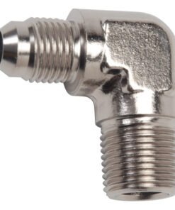 Russell Performance -3 AN to 1/8in NPT 90 Degree Flare to Pipe Adapter (Endura)
