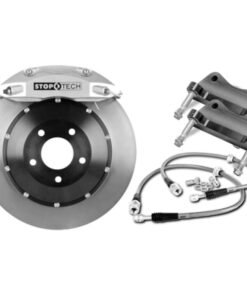 StopTech 08-09 BMW M3 (E92) V8 Front 355x35 Yellow ST-40 Calipers Coated Drilled Rotors/Pads/SS Line