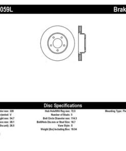 StopTech 05-13 Chrysler300/300C / 09-12 Dodge Challenger Front Left Drilled & Slotted Rotor