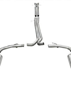 Corsa 10-13 Ford Taurus SHO 3.5L V6 Turbo Sport Cat-Back Exhaust w/ Dual 4in Black Tips