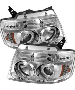 Spyder Ford F150 04-08 Projector Headlights Version 2 LED Halo LED Chrm PRO-YD-FF15004-HL-G2-C