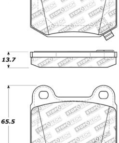 StopTech Street Touring ST-22 2-Piston Rear Caliper Brake Pads