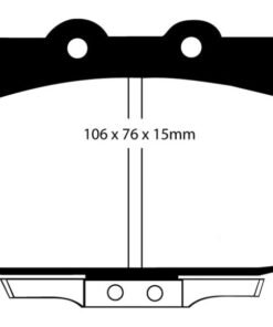EBC 86-89 Mazda RX7 2.4 (1.3 Rotary)(Vented Rear Rotors) Redstuff Front Brake Pads