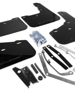 Rally Armor 13+ Ford Fiesta ST Black Mud Flap w/ Blue Logo