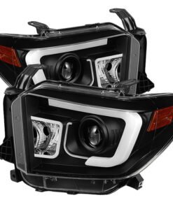 Spyder Toyota Tundra 2014-2016 Projector Headlights Light Bar DRL Black PRO-YD-TTU14-DRL-BK