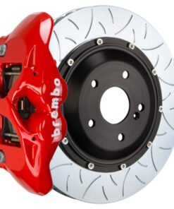 Brembo 08-13 BMW M3 (E90/E92/E93) Rear GT BBK 4 Piston Cast 380x28 2pc Rotor Slotted Type-3-Red