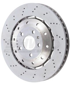 SHW 08-12 Audi R8 4.2L (Excl Ceramic Brakes) Front Drilled-Dimpled Lightweight Brake Rotor
