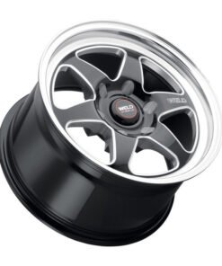 Weld 17x10 Ventura 6 Drag 6x135 ET43 BS7.25 Gloss BLK MIL DIA 87.1