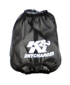 K&N Drycharger Round Tapered Air Filter Wrap - Black 5.125in Base ID x 3.5in Top ID x 6in H