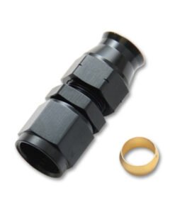 Vibrant -6AN Female to 5/16in Tube Adapter Fittings with Brass Olive Insert