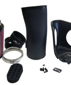 JLT 10-14 Ford Mustang GT500 Blk Tex Super Big Air Kit w/Red Filter - Tune Req (For Cars w/800+ HP)