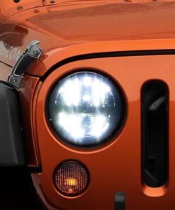 Raxiom 97-18 Jeep Wrangler TJ/JK Axial Series LED Headlights- Black Housing (Clear Lens)