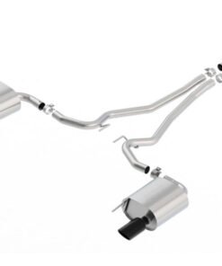 Borla 15-17 Ford Mustang EcoBoost 2.3L EC-Type Cat Back Single Round 4.0in OD 9.5in L Tips Exhaust
