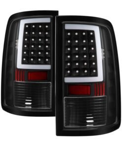 xTune 13-18 Dodge Ram 1500 LED Tail Lights - Black (ALT-ON-DRAM13V2-LBLED-BK)