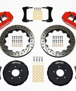 Wilwood Narrow Superlite 6R Front Hat Kit 12.88in Drill Red Honda S2000