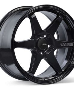 Enkei T6R 17x8 45mm Offset 5x100 Bolt Pattern 72.6 Bore Gloss Black Wheel