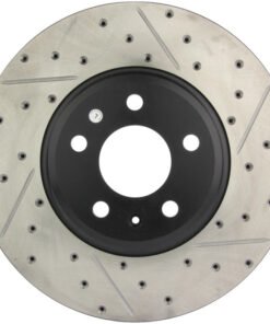 StopTech Power Slot 09-10 Audi A4/A4 Quattro / 08-10 A5 / 10 S4 Front Left Drilled & Slotted Rotor