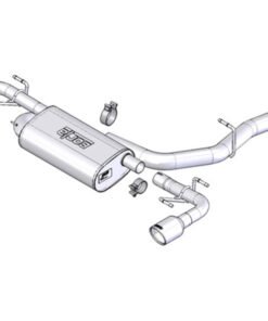 Borla 03-09 Mazda RX-8 1.3L Single Round Rolled Angle-Cut Cat-Back Exhaust