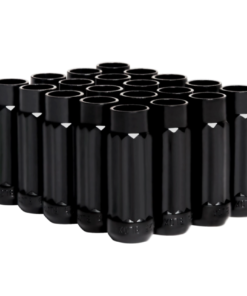 BLOX Racing 12-Sided P17 Tuner Lug Nuts 12x1.25 - Black Steel - Set of 20