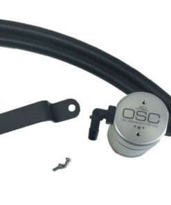 J&L 13-18 Ford Fusion 2.0L EcoBoost Passenger Side Oil Separator 3.0 - Clear Anodized