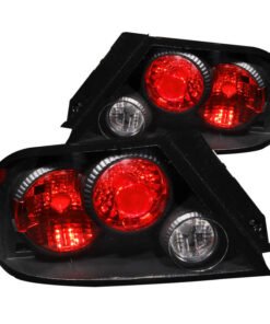 ANZO 2002-2003 Mitsubishi Lancer Taillights Black
