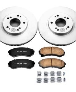 Power Stop 04-11 Mitsubishi Endeavor Front Z17 Evolution Geomet Coated Brake Kit