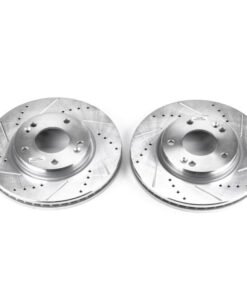 Power Stop 01-05 Hyundai Santa Fe Front Evolution Drilled & Slotted Rotors - Pair