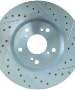 StopTech Select Sport 06-15 Honda Civic Si Slotted and Drilled Left Front Rotor