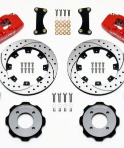 Wilwood Dynapro 6 Front Hat Kit 12.19in Drilled Red 2011 Fiesta
