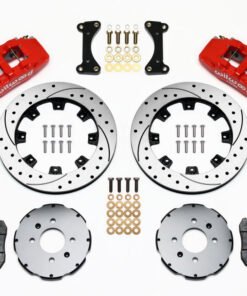 Wilwood Dynapro 6 Front Hat Kit 12.19in Drilled Red 94-01 Honda/Acura w/262mm Disc