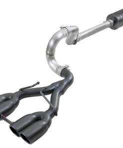 aFe Rebel Series 2.5in 304 SS Cat-Back Exhaust w/ Black Tip 18-20 Jeep Wrangler (JL)