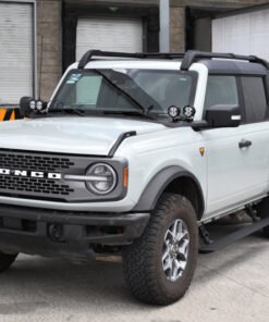 Go Rhino 21-23 Ford Bronco 4dr E-BOARD E1 Electric Running Board Kit (No Drill) - Tex. Blk