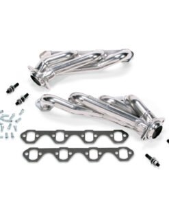 BBK 79-93 Mustang 351 Swap Shorty Unequal Length Exhaust Headers - 1-5/8 Silver Ceramic