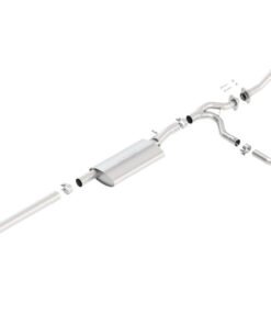 Borla 12-15 Jeep Wrangler 3.6L V6 Auto/Manual Trans Turndown Tip Dual Left Rear Exit Exhaust